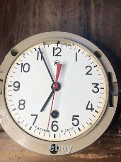 Horloge murale vintage de sous-marin russe CCCP Marine Nautique