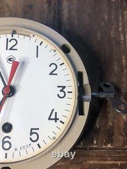 Horloge murale vintage de sous-marin russe CCCP Marine Nautique