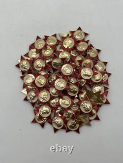 INSIGNE PIN SOVIÉTIQUE RUSSE URSS LENINE OCTOBRE ENFANT OKTYABRENOK Ensemble de 65 Pins NOS