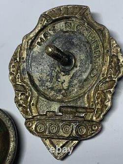INSIGNE PLAQUE SOVIÉTIQUE RUSSE URSS CCCP Excellent tankiste. Rare. Original 1942