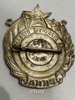 Insigne soviétique de l'URSS pour un excellent tir Rkka, joli 1938 Insigne soviétique de l'URSS pour un excellent tir Rkka, joli 1938