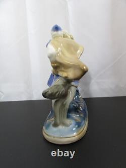 Ivan Tsarevich sur Figurine en Porcelaine Gzhel de Loup Gris, URSS, Années 50