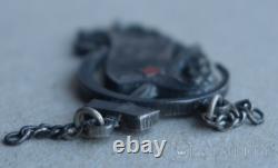Jeton en argent vintage 84 Russe soviétique du travail émaillé impérial URSS rare ancien 1926