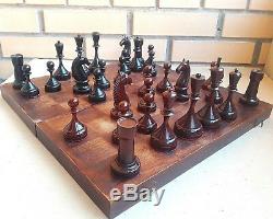 Jeu D'échecs De Tournoi Soviétique Des Années 50 Ancien Millésime Ancien Grand Maître Russe De L'urss