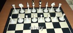 Jeux Olympiques Soviétiques Chess Set 1970s Urss Russe Vintage Plastique Antique