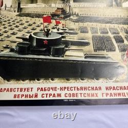 Joseph Staline Affiche de propagande communiste soviétique russe 15,5 x 23 pouces