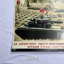 Joseph Staline Affiche de propagande communiste soviétique russe 15,5 x 23 pouces