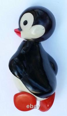 Jouet en CELLULOÏDE PENGUIN soviétique russe des années 1960 en URSS