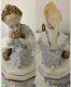Lzfi Urss Soviétique Russe 1960 Rare Boîte En Porcelaine Malachite Vintage