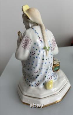 LZFI URSS Soviétique Russe 1960 RARE Boîte en Porcelaine Malachite Vintage