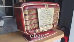 Légendaire Radio à tubes vintage russe soviétique de l'URSS -54 Zvezda-54 Star rouge Rare