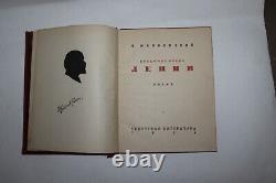 Livre de 1934, Russie, URSS, soviétique, Vladimir Maïakovski, Lénine, Constructivisme.