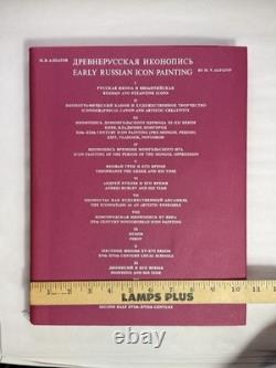 Livre sur la peinture d'icônes russes anciennes M. V. Alpatov URSS soviétique 1974 Livre d'art grand format