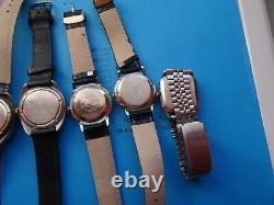 Lot De 9 Vintage-russian-mechanical-ussr-wrist-watch- Raketa