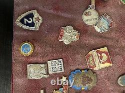 Lot Vintage Russe Médaille D'insigne Militaire Soviétique 3 Pin Lot Urss Cccp (lot 2)