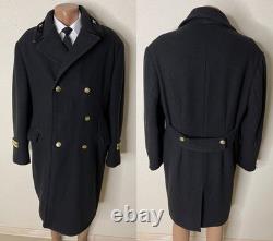 Manteau, chemise, casquette vintage de conducteur de chemin de fer soviétique, URSS, uniforme russe