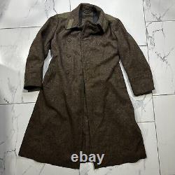 Manteau d'hiver en laine soviétique russe de la Seconde Guerre mondiale