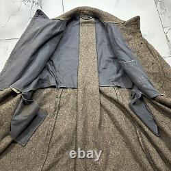 Manteau d'hiver en laine soviétique russe de la Seconde Guerre mondiale