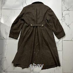 Manteau d'hiver en laine soviétique russe de la Seconde Guerre mondiale