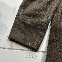 Manteau d'hiver en laine soviétique russe de la Seconde Guerre mondiale