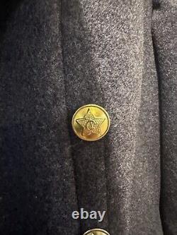 Manteau de laine d'officier de l'armée russe soviétique de l'URSS - ORIGINAL