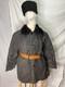 Manteau En Peau De Mouton Soviétique Russe De La Seconde Guerre Mondiale, Coque En Coton Noir Taille Xl