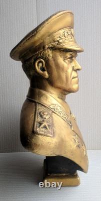 Maréchal Soviétique Russe URSS ZHUKOV Grande statue buste figurine H=30 cm