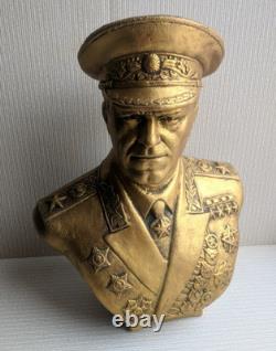 Maréchal Soviétique Russe URSS ZHUKOV Grande statue buste figurine H=30 cm