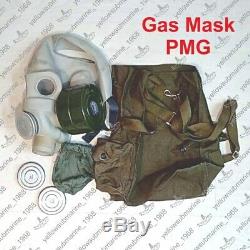 Masque Vintage Soviétique Urss Militaire Russe Pmg Gaz Avec Filtre À Charbon 40mm