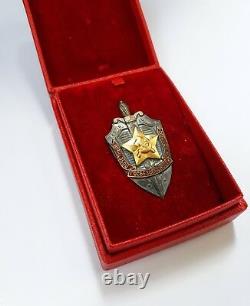 Médaille De L'ordre Soviétique Soviétique Pin Kgb Nkvd Collaborateur D'honneur Insigne Cccp