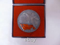 Médaille d'argent soviétique russe pour le 50e anniversaire de l'URSS 1922-1972