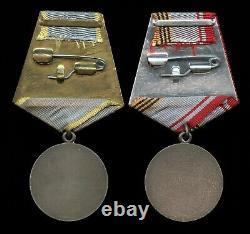 Médaille de l'Ordre soviétique russe pour le service de combat pendant la GUERRE FROIDE Groupe documenté 1974