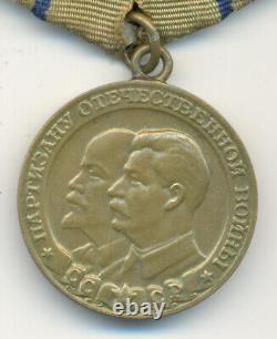 Médaille de partisan de classe 2 de l'URSS soviétique russe