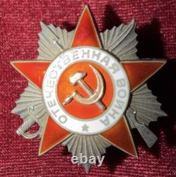 Médaille soviétique originale de l'URSS Ordre de la Grande Guerre patriotique de deuxième classe Marine