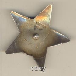 Médaille soviétique russe Ordre de la Bannière insigne de l'Étoile Rouge Militaire URSS (#1045)