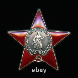Médaille soviétique russe de l'URSS Ordre de l'Étoile rouge MÉDECIN AÉROPORTÉ, VÉTÉRAN DE KURSK