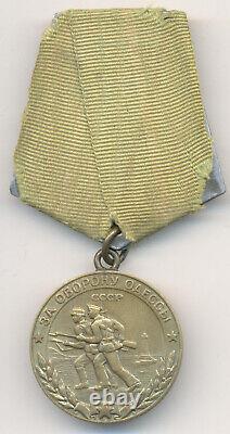 Médaille soviétique russe de l'URSS pour la défense d'Odessa