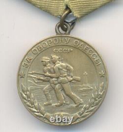 Médaille soviétique russe de l'URSS pour la défense d'Odessa
