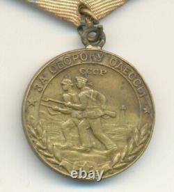 Médaille soviétique russe de l'URSS pour la défense d'Odessa