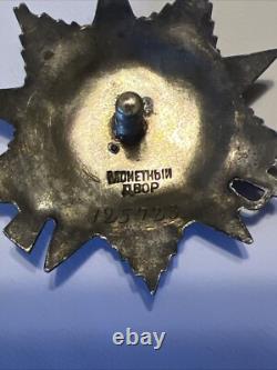 Médailles de la Guerre Patriotique de l'URSS soviétique Russie WWII Ordre #125723