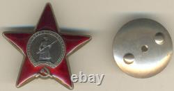 Médailles soviétiques russes Ordre Bannière insigne Étoile Rouge Militaire URSS (#1996)