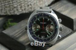 Meilleur Poljot 3133 Chronographe Légendaire Urss Militaire Russe Wristwatch Serviced