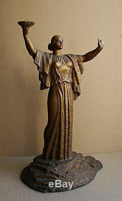 Mère Patrie Sculpture Statue Soviétique D'ukraine Russe Réalisme Socialiste Rare