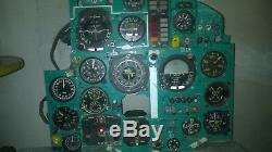 Mig-25 Panel Rbsh Pilot Instrumental Cockpit Avec Les Dispositifs De Chasse Soviétique De Russie