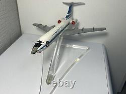 Modèle d'avion en métal de l'avion de ligne TU 134 A de l'Union soviétique, compagnie aérienne russe AEROFLOT URSS