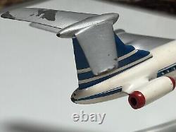 Modèle d'avion en métal de l'avion de ligne TU 134 A de l'Union soviétique, compagnie aérienne russe AEROFLOT URSS