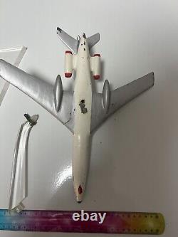 Modèle d'avion en métal de l'avion de ligne TU 134 A de l'Union soviétique, compagnie aérienne russe AEROFLOT URSS