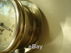 Montre D'horloge De Bateau De Navire De Marine Vintage Des 24 Heures 1956 Russie Soviétique Militaire