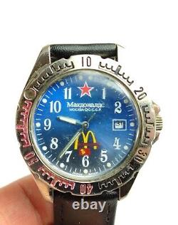 Montre McDonald's Russe Vostok Komandirskie ? URSS Soviétique CCCP 1990