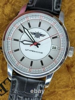 Montre Mécanique Raketa Aviator Sturmanskie Soviétique URSS Militaire Calendrier Jour